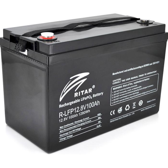 Lithium ion batteries LFP12.8V100AH 12V / 100Ah -330/ 172 /214 mm F12/M8 RITAR