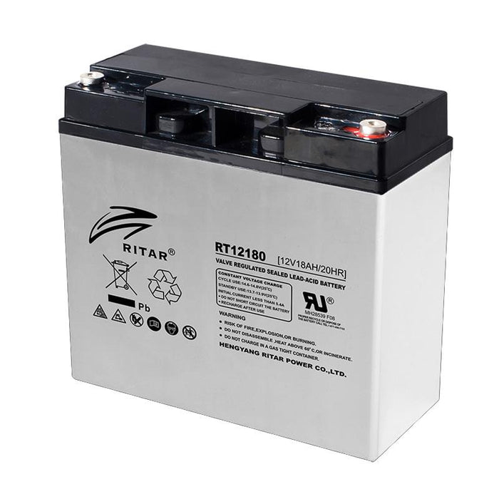 RITAR lead battery, (RT12180) AGM, 12V, 18Ah, 181 /76 /167 mm, F13(M5)