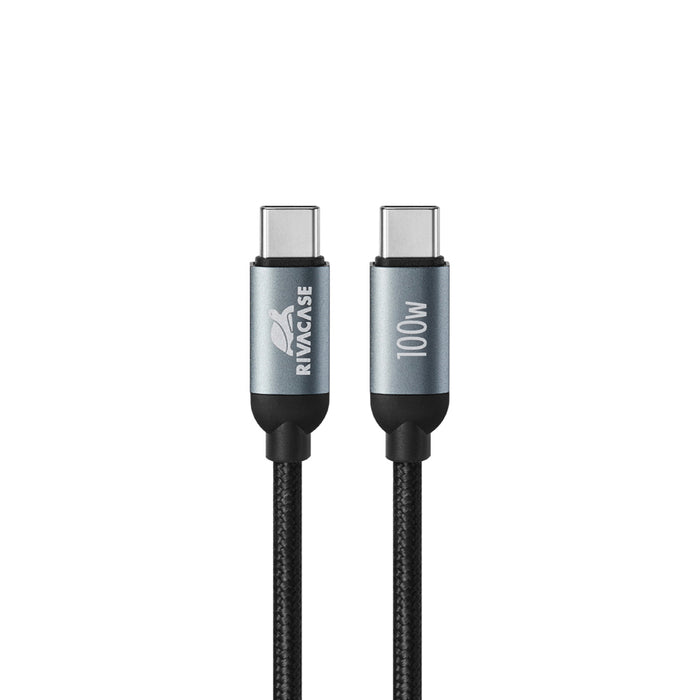 Cable RIVACASE USB-C 2.1 m 100W PS6115 BK21