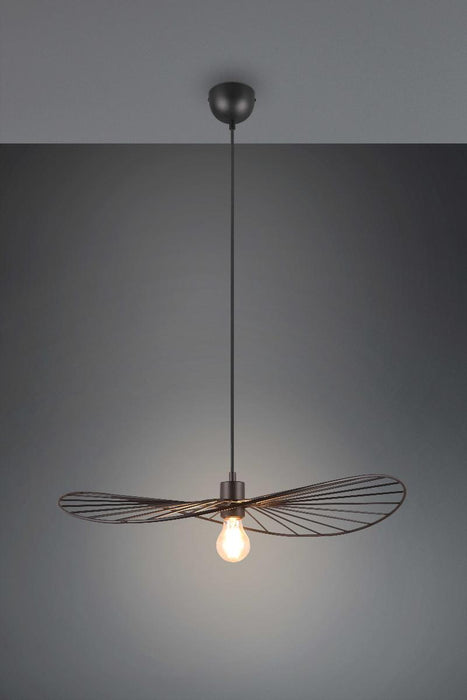 CHAPEAU PENDANT 1XE27 METAL BLACK RL