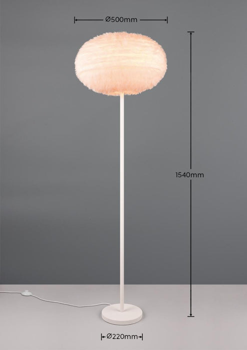 LAMP FURRY 1XE27 SYNTHETIC WHITE RL