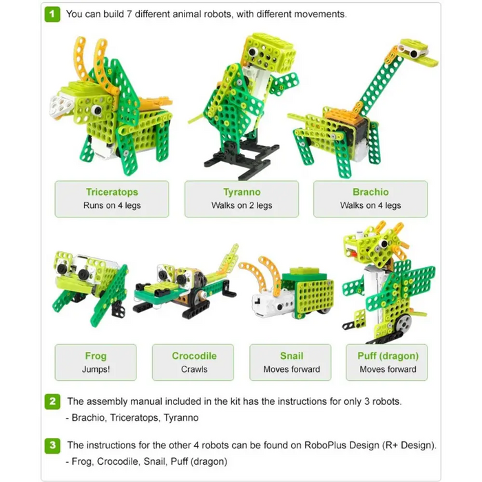 Robotics kit Robotis PLAY 300 DINOs - Роботика<<<Електроника и роботика<<<ValiAPI&&&Роботика и кибер-физични