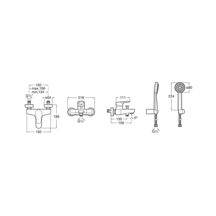 ROCA ANARA MIXER - Смесители<<<Смесители и душове<<<Баня<<<Praktiker&&&Единични смесители<<<Смесители и