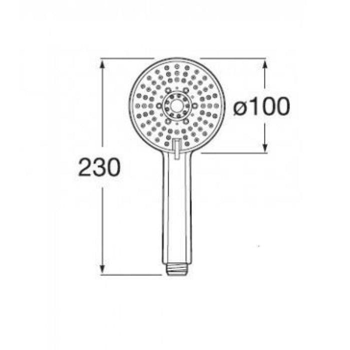 SHOWER HANDSET STELLA ROCA 3 FUNCTIONS