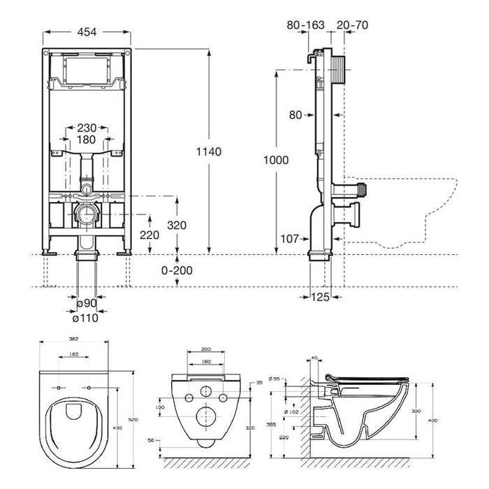 ROCA HEBE BUILT-IN STRUCTURE KIT