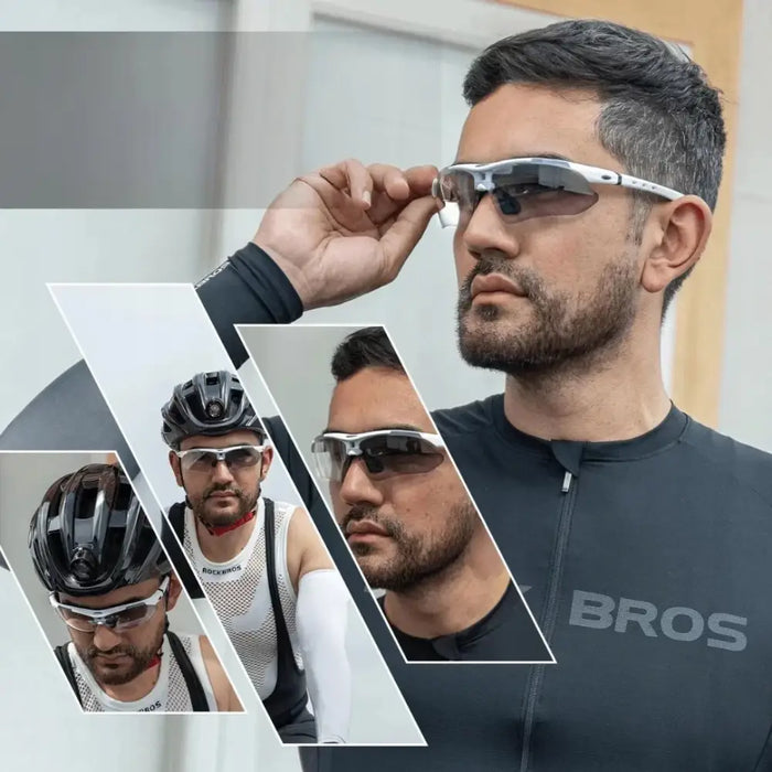 Rockbros 10002 polarizing cycling glasses - white - Sport products<<<HurtelXML