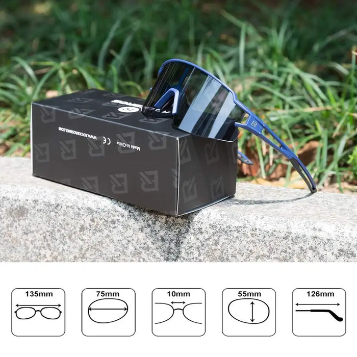 Rockbros 10174 photochromic UV400 cycling glasses - blue - Sport products<<<HurtelXML