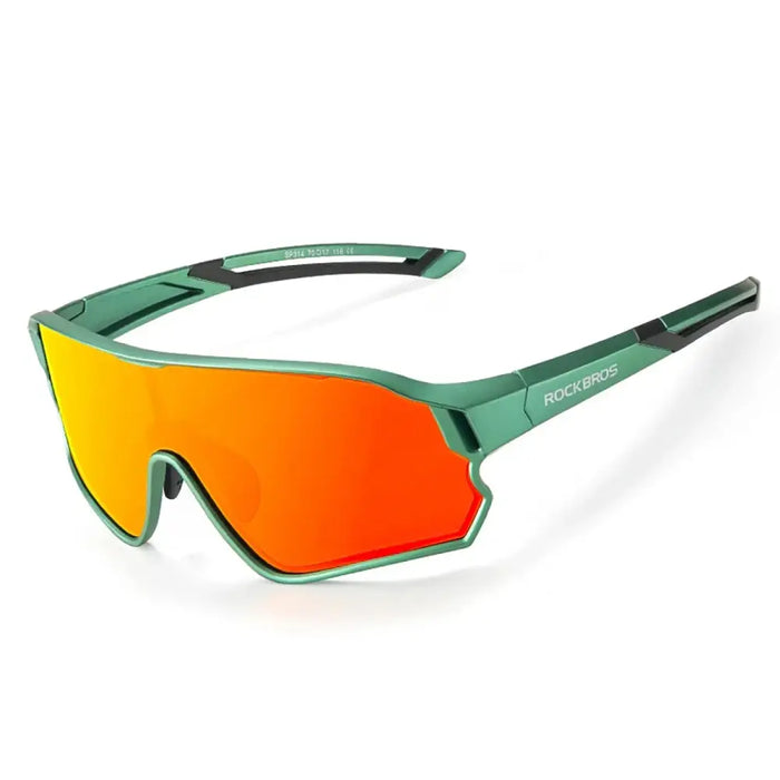 Rockbros 14110009002 polarized cycling glasses for children 8-14 years old - green - Sport products<<<HurtelXML