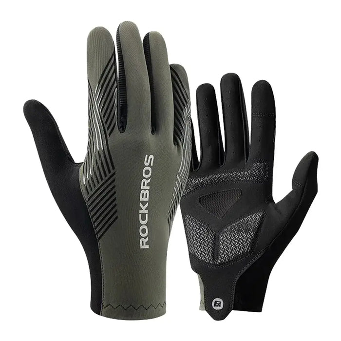 Rockbros 16110006003 shock-absorbing cycling gloves size L - green and black - Cycling gloves<<<HurtelXML