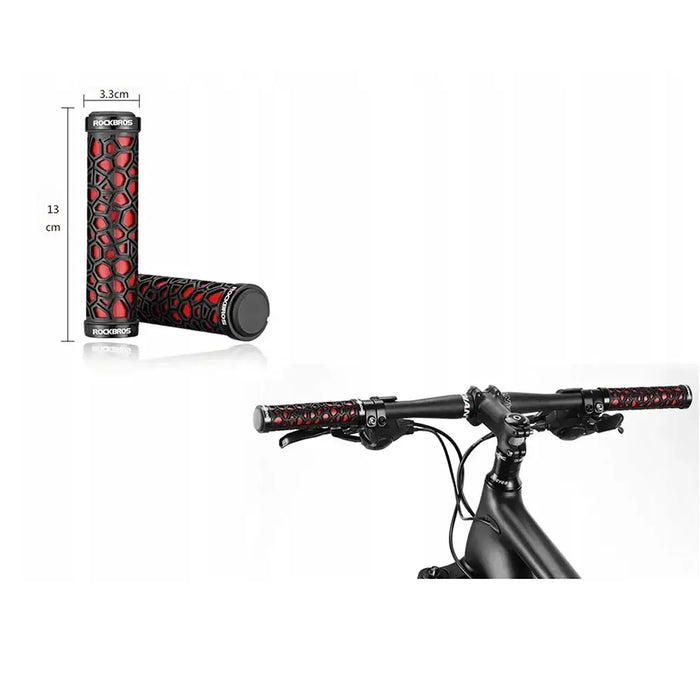 Rockbros 2017-14ARD bicycle grips - black and red - Sport products<<<HurtelXML