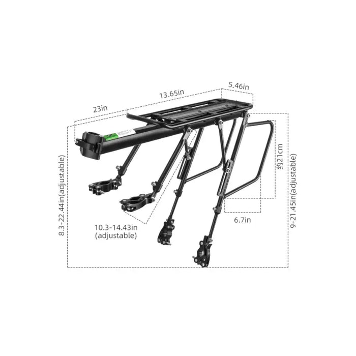 Rockbros 33210004001 bicycle rack with shelf - black - Sport products<<<HurtelXML&&&Racks and trunksSIR-BAG<<<Bicycles