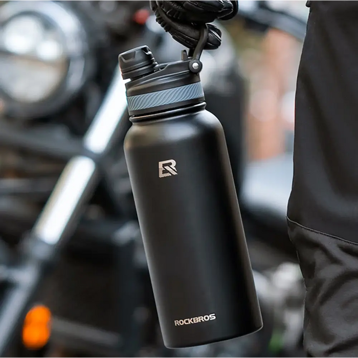 Rockbros 35210029002 thermal bicycle bottle for drinks 650 ml - black - Sport products<<<HurtelXML