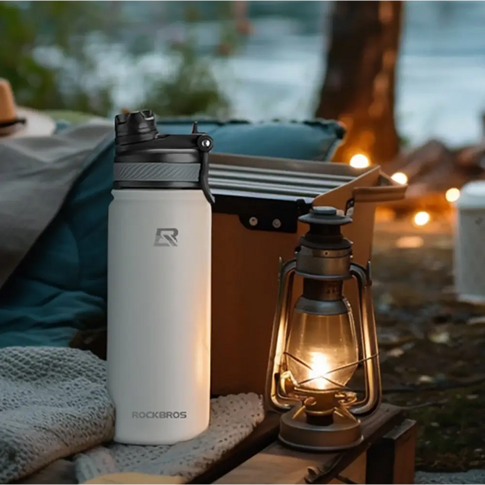 Rockbros 35210029005 thermal bicycle bottle for drinks 550 ml - white - Sport products<<<HurtelXML&&&Exhibition