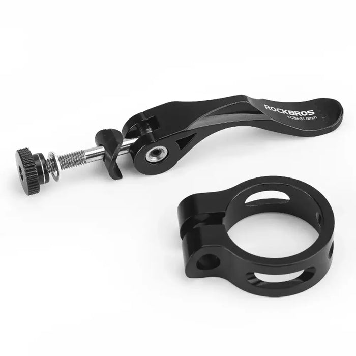Rockbros 41210092001 bicycle seat clamp with quick release - black - Spare parts<<<HurtelXML