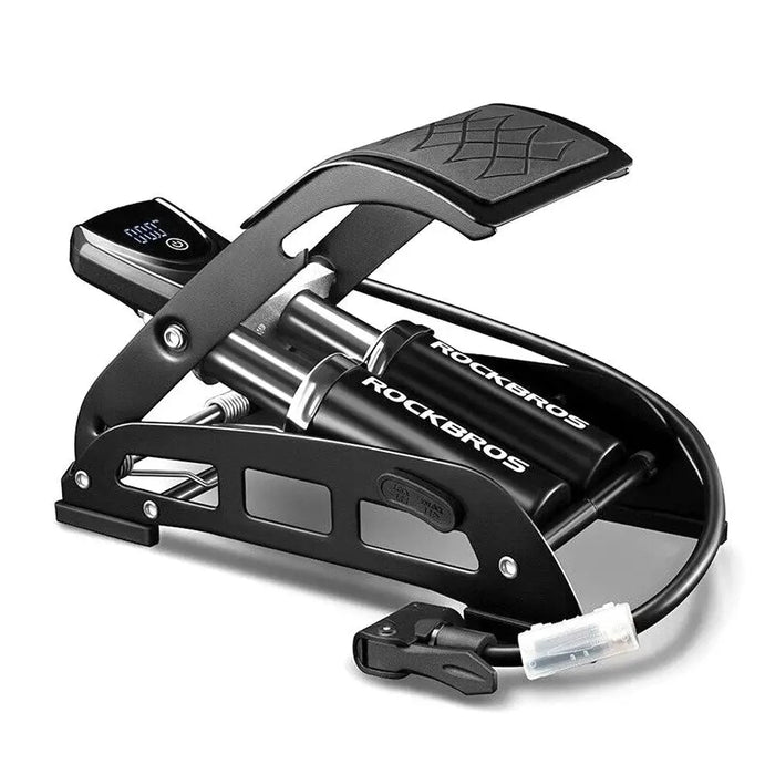 Rockbros 42430001001 black foot pump with display - PumpsSIR-POM<<<Bicycles and accessoriesSIR<<<ActionPL
