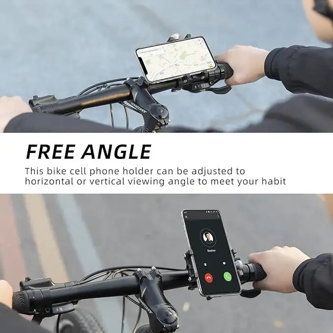 Rockbros 699-BK Aluminum Alloy Bicycle Phone Holder - Black - Sport products<<<HurtelXML&&&HandlesSIR-UCH<<<Bicycles
