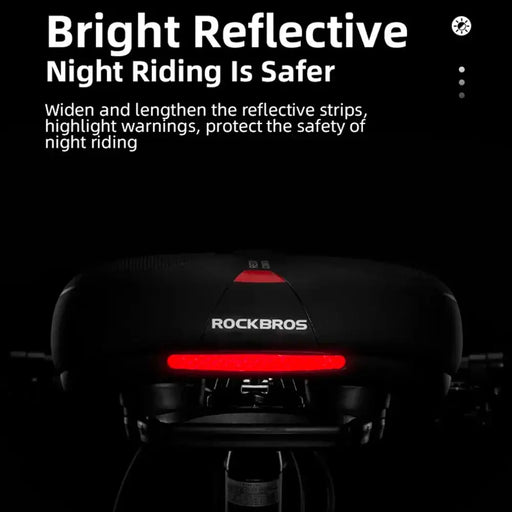 Rockbros AQ-6090R bicycle saddle - black and red - Sport products<<<HurtelXML