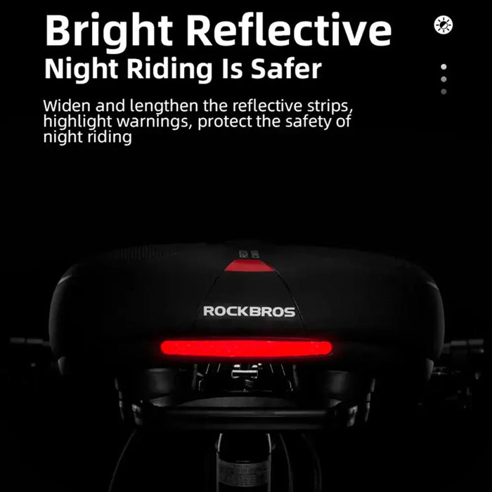 Rockbros AQ-6090R bicycle saddle - black and red - Sport products<<<HurtelXML