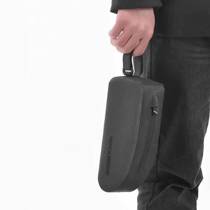 Rockbros AS-019-1 bicycle frame bag waterproof 1.6 l - black - Sport products<<<HurtelXML&&&Bags