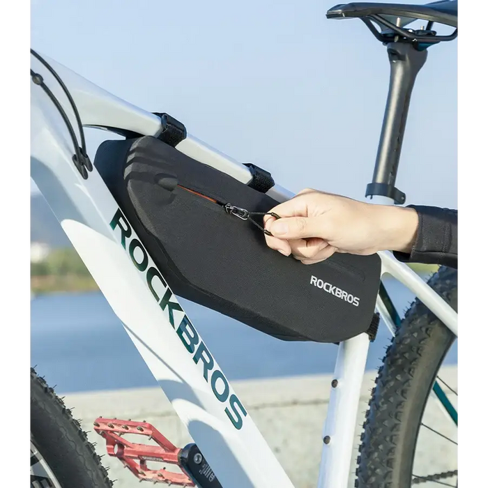 Rockbros AS-043 bicycle bag with Velcro 3l - black - Sport products<<<HurtelXML&&&Bags and panniersSIR-TOR<<<Bicycles
