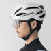 Rockbros Bike Helmet with Visor Detachable UV Protective Goggles Unisex Matte - White - Sport products<<<HurtelXML