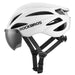Rockbros Bike Helmet with Visor Detachable UV Protective Goggles Unisex Matte - White - Sport products<<<HurtelXML