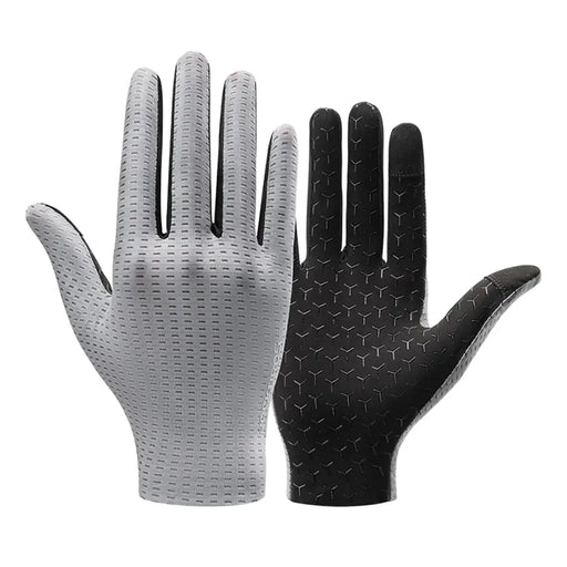Rockbros Breathable Full Finger Cycling Gloves Size: XL - Gray - Cycling gloves<<<HurtelXML