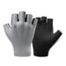 Rockbros Breathable Short Finger Cycling Gloves Size: L - Gray - Cycling gloves<<<HurtelXML