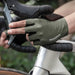 Rockbros Breathable Short Finger Cycling Gloves Size: L - Green - Cycling gloves<<<HurtelXML