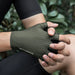 Rockbros Breathable Short Finger Cycling Gloves Size: XXL - Green - Cycling gloves<<<HurtelXML