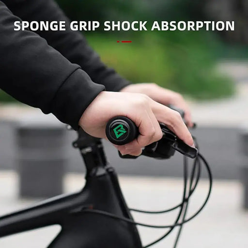 Rockbros BT1001GNBK sponge bicycle handlebar grips - green and black - Sport products<<<HurtelXML