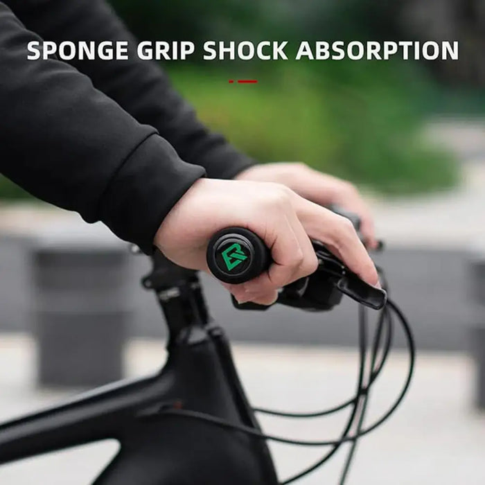 Rockbros BT1001GNBK sponge bicycle handlebar grips - green and black - Sport products<<<HurtelXML