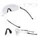Rockbros Cycling Glasses Photochromic with UV Protection and Corrective Insert - White - Sport