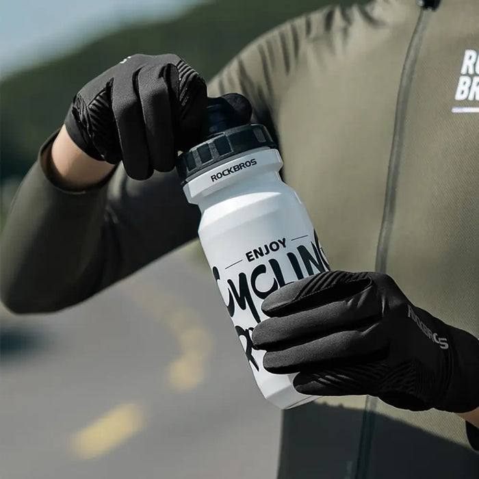 Rockbros cycling gloves spring/summer/autumn full size: L - black - Cycling gloves<<<HurtelXML