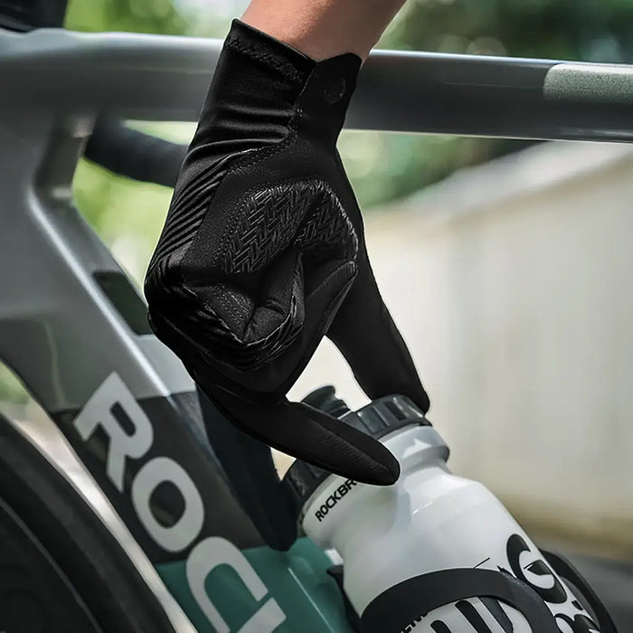 Rockbros cycling gloves spring/summer/autumn full size: L - black - Cycling gloves<<<HurtelXML