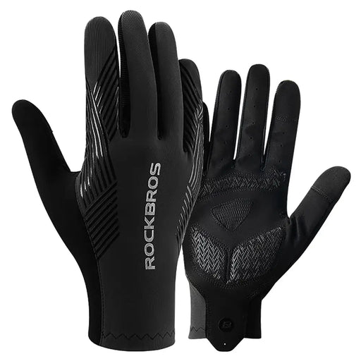 Rockbros cycling gloves spring/summer/autumn full size: S - black - Cycling gloves<<<HurtelXML