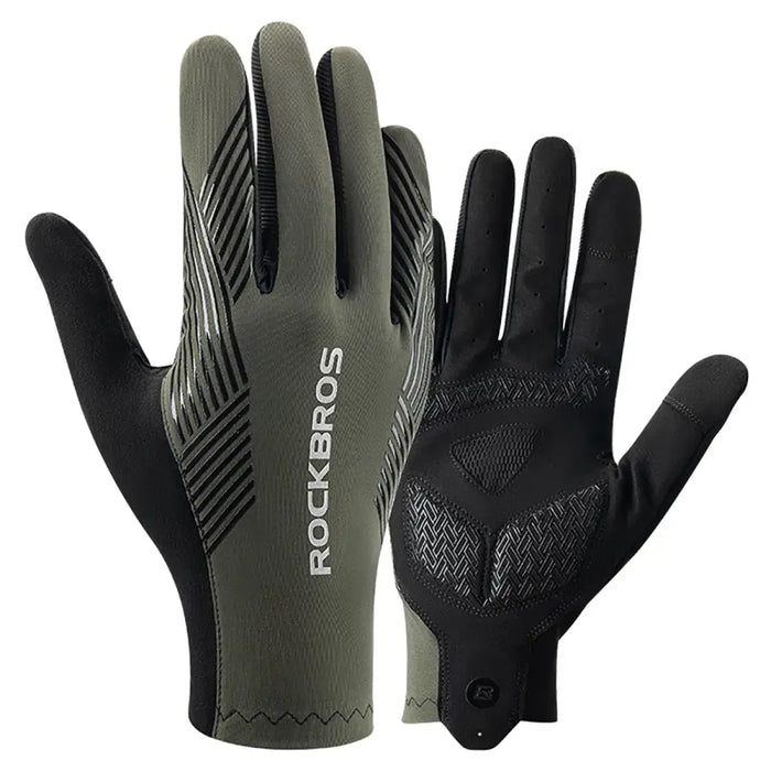 Rockbros cycling gloves spring/summer/autumn full size: S - green - Cycling gloves<<<HurtelXML