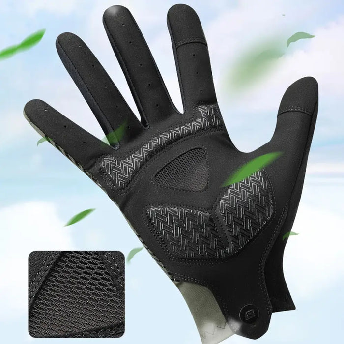 Rockbros cycling gloves spring/summer/autumn full size: XL - green - Cycling gloves<<<HurtelXML