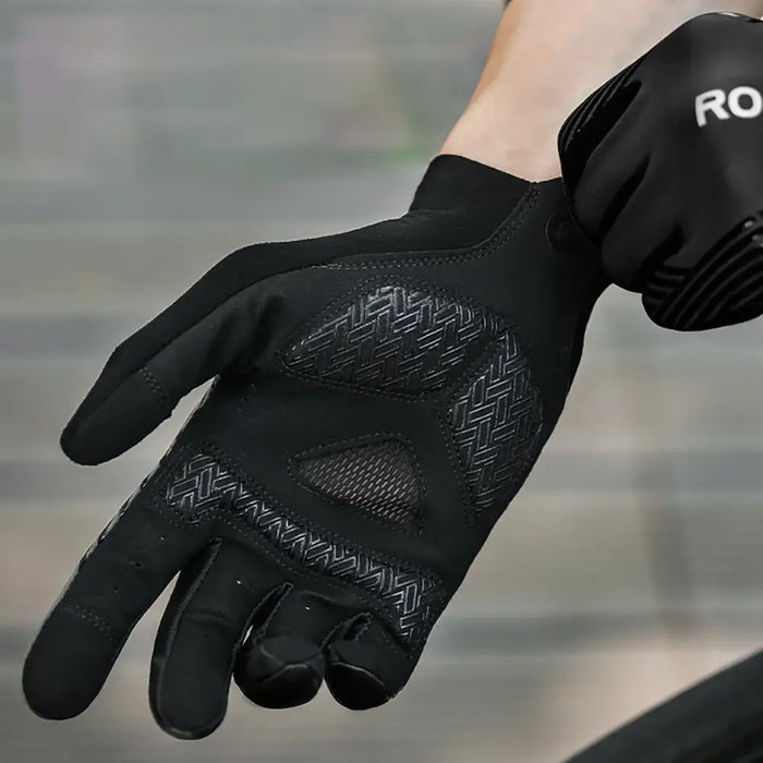 Rockbros cycling gloves spring/summer/autumn full size: XXL - black - Cycling gloves<<<HurtelXML