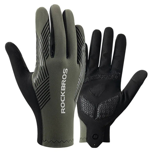 Rockbros cycling gloves spring/summer/autumn full size: XXL - green - Cycling gloves<<<HurtelXML