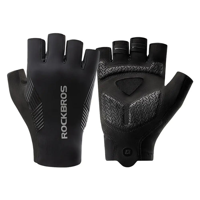 Rockbros cycling gloves spring/summer/autumn short fingers size: M - black - Cycling gloves<<<HurtelXML