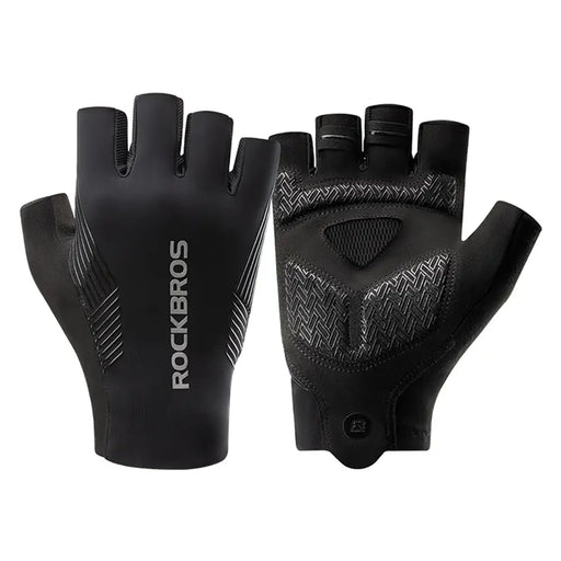 Rockbros cycling gloves spring/summer/autumn short fingers size: S - black - Cycling gloves<<<HurtelXML