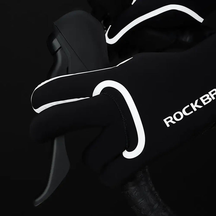 Rockbros Full Waterproof Cycling Gloves Size: L/XL - Black - Cycling gloves<<<HurtelXML