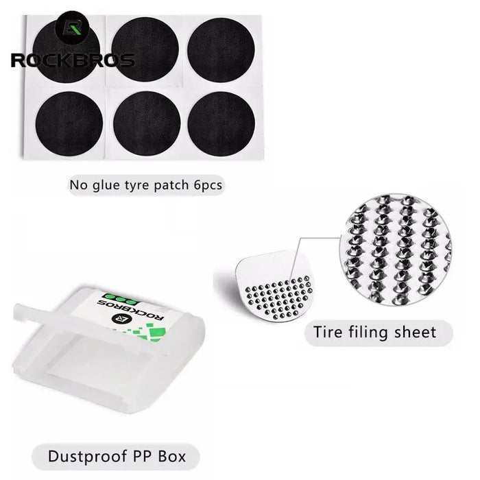 Rockbros GJ2001 repair kit for bicycle inner tubes - translucent - Service Tools<<<HurtelXML