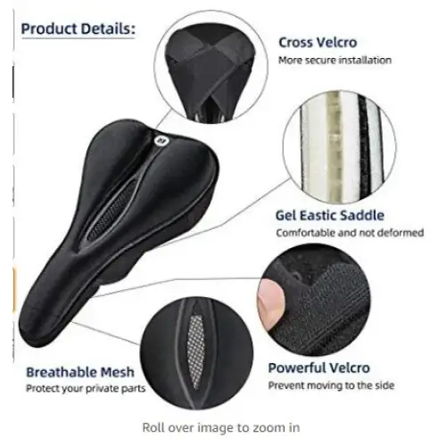 Rockbros LF047-S silicone gel bicycle seat cover size M - black - Sport