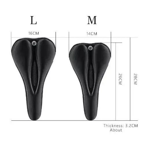 Rockbros LF047-S silicone gel bicycle seat cover size M - black - Sport