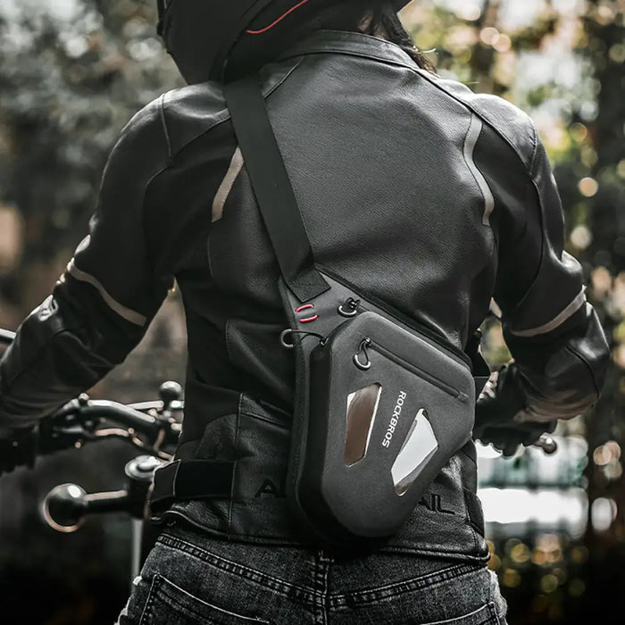 Rockbros Motorcycle Bag for Leg Thigh Waist Shoulder - Black - Sport products<<<HurtelXML