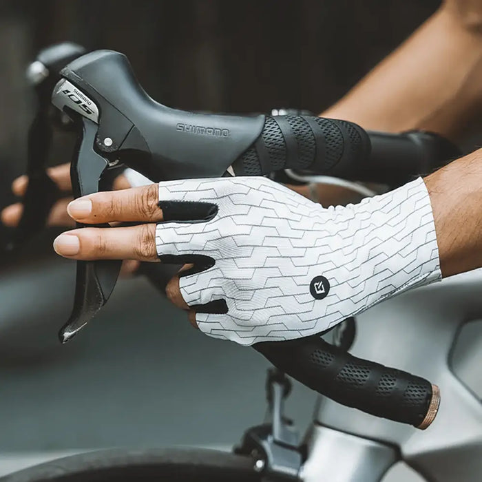 Rockbros Road Cycling Gloves Size: S - Black and White - Cycling gloves<<<HurtelXML