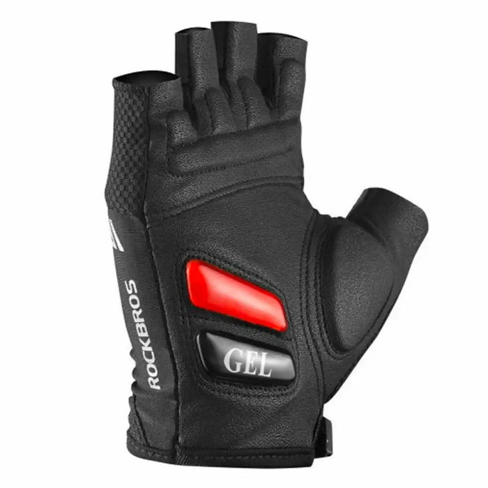 Rockbros S143-BK L cycling gloves with gel inserts - black - Cycling gloves<<<HurtelXML