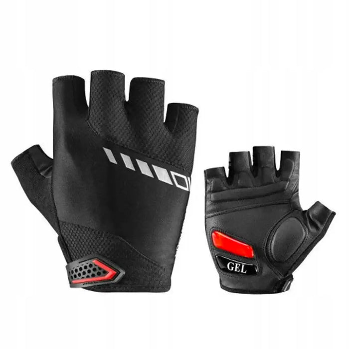 Rockbros S143-BK XL cycling gloves with gel inserts - black - Cycling gloves<<<HurtelXML